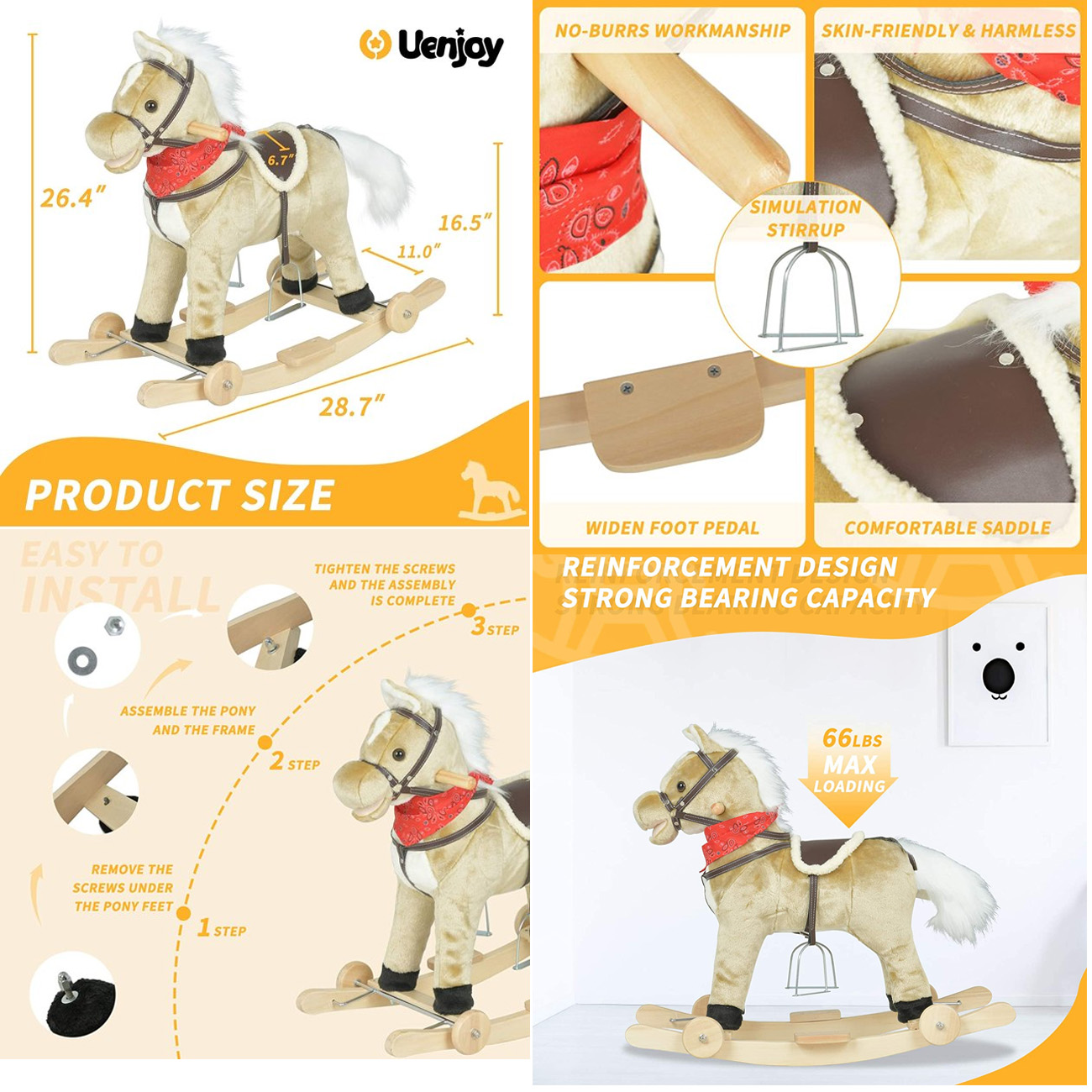 Balansoar pentru copii Uenjoy