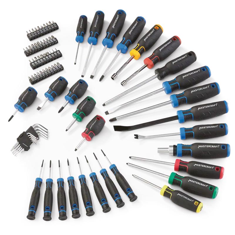 Set de 80 șurubelnițe Mastercraft